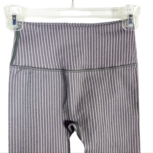 FABLETICS High-Waisted Seamless Rib Legging in iron/ hazy iris NWT - Picture 4 of 7